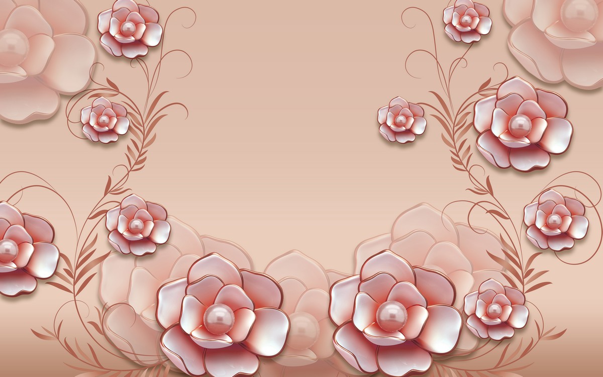 Фреска Жемчужные розы